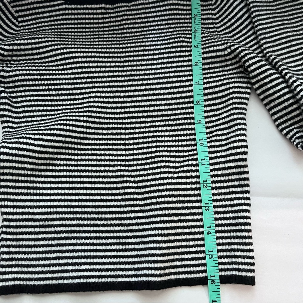 Art Class Black White Striped Long Sleeve Top kids girls size large L 10/12 - Picture 6 of 6